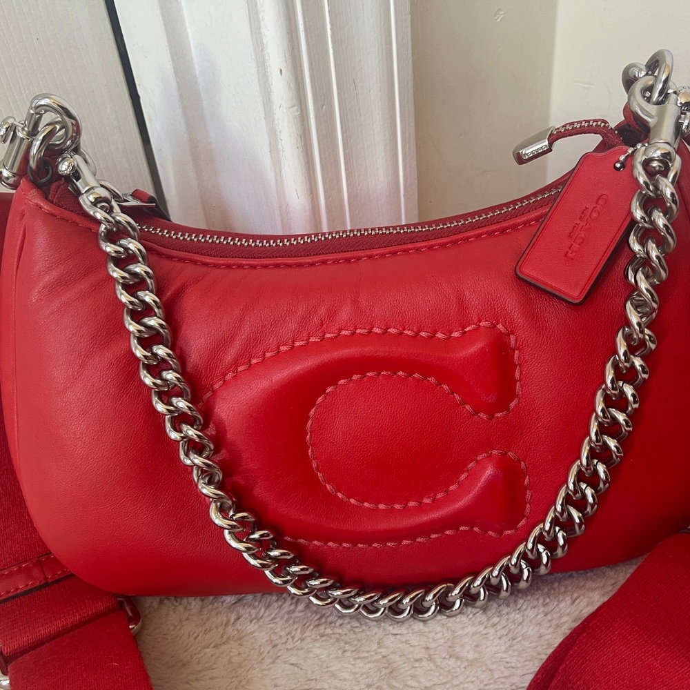 Coach Teri Shoulder Bag With Signature Quilting EUC - Picture 10 of 14